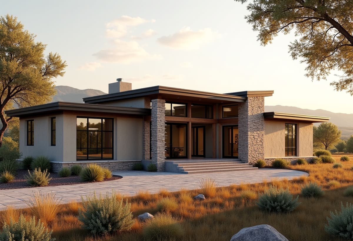 bulverde hill country home exterior remodel with modern design features