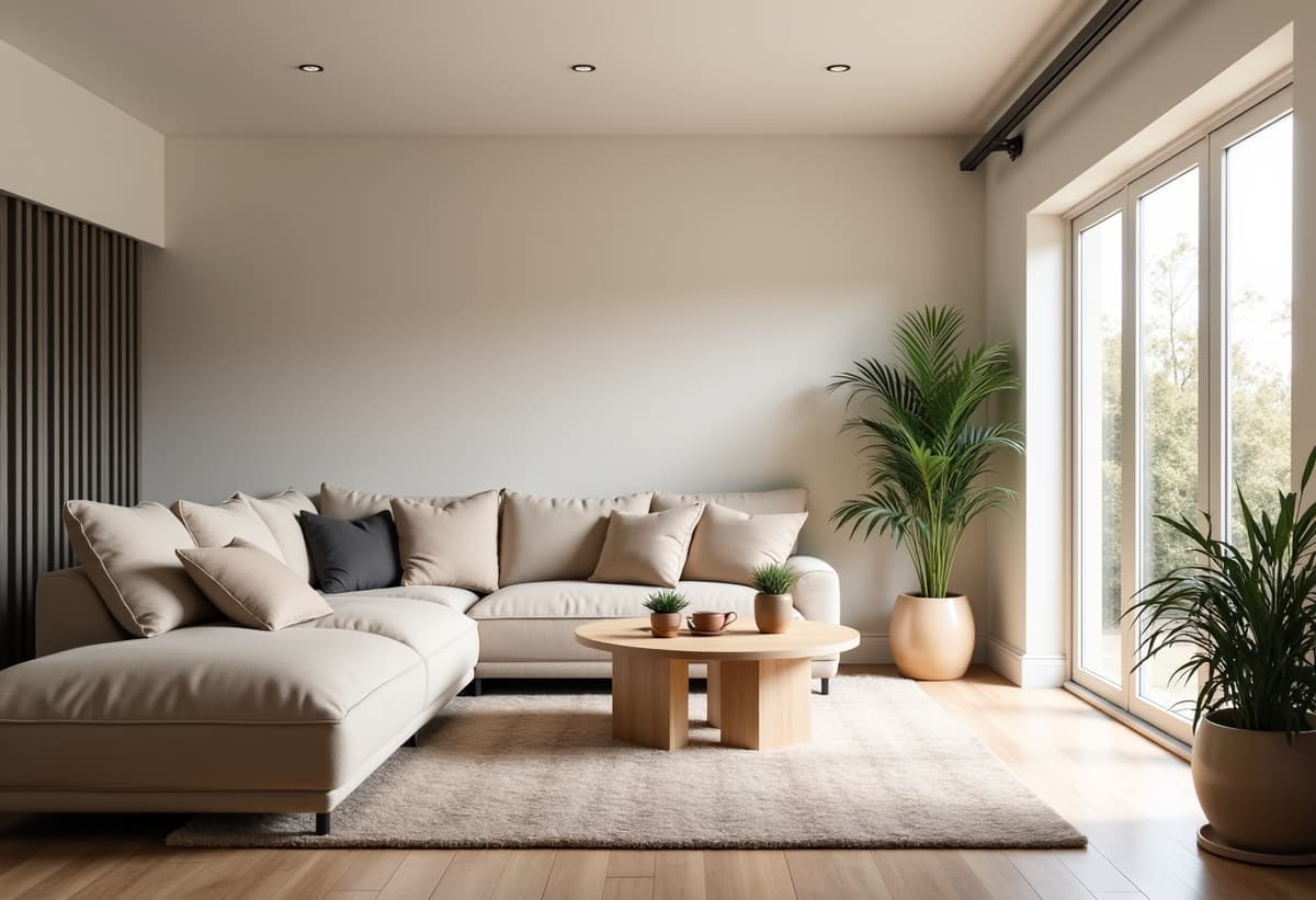 garage conversion interior living space with sofa and decor san antonio