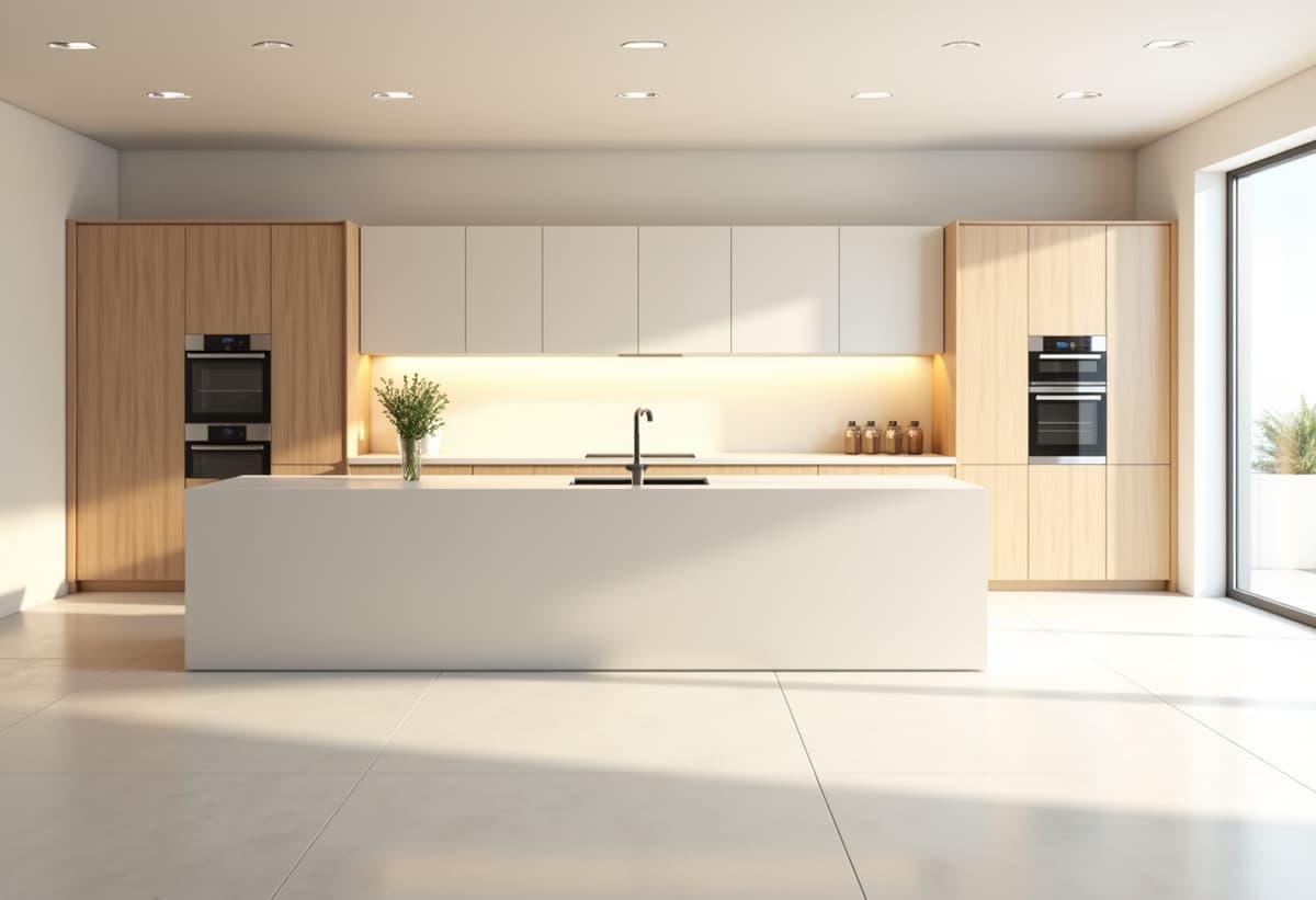 newly renovated kitchen space in a home, representing home remodeling services in Live Oak, TX