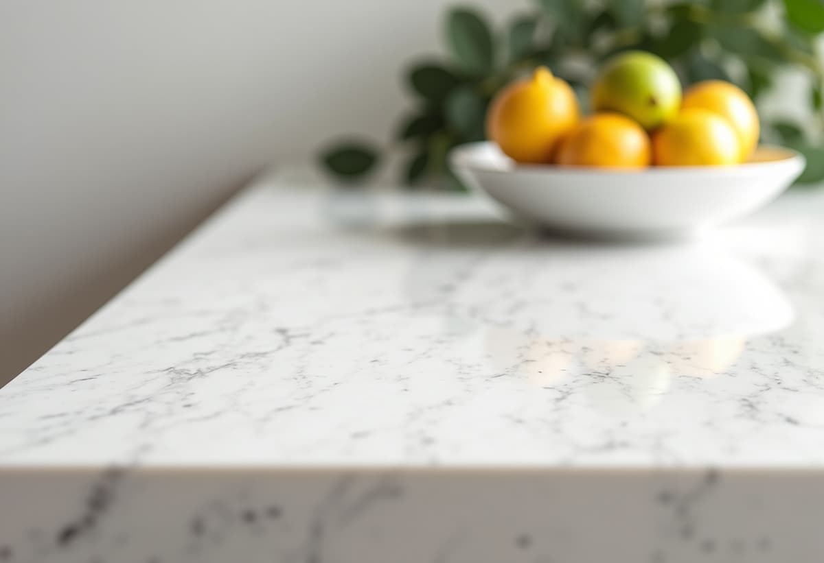 High-end kitchen with quartz countertops