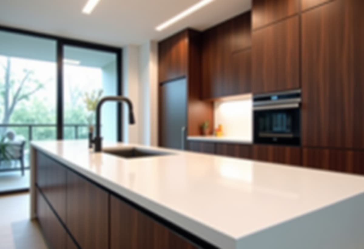 Luxurious modern kitchen remodel in a mid-century Windcrest home