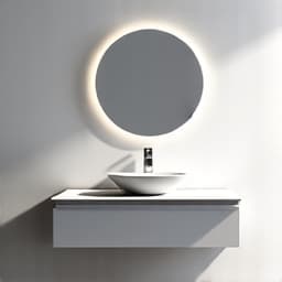 Modern bathroom renovation with a large walk-in shower in San Antonio. This design emphasizes clean lines and minimalist fixtures for a contemporary feel.