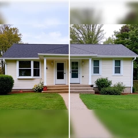 Split image showing a 