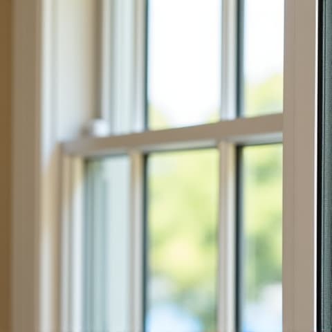 Pella vinyl replacement windows installed in a Schertz home, visibly reducing heat gain and improving comfort during peak summer months, verified by a post-installation thermal scan.