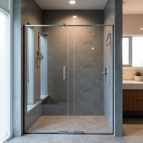 Bathroom addition in Spring Branch, TX, featuring modern finishes and a spacious shower. Hill Country bathroom renovation with custom tile work.