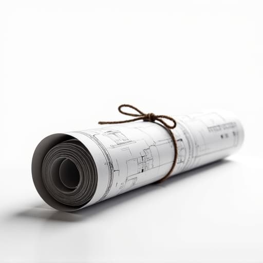 Architectural blueprint and construction tools for home addition planning signifying home addition roi