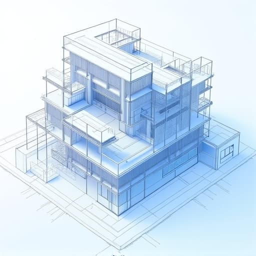 home remodeler discussing structural blueprints with homeowner for whole house renovation