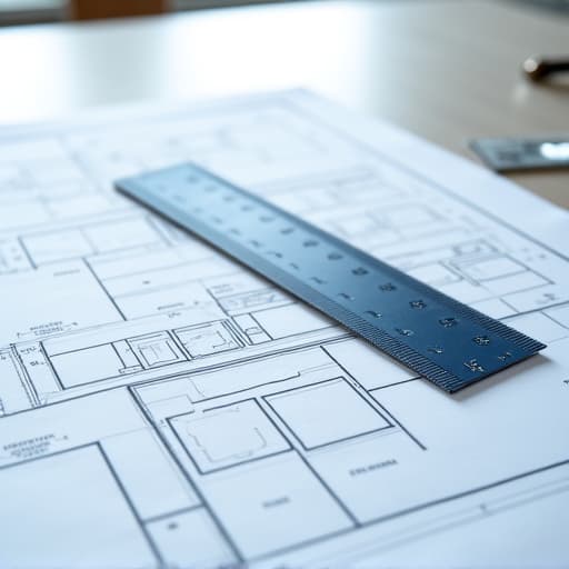 Family reviewing home addition blueprints