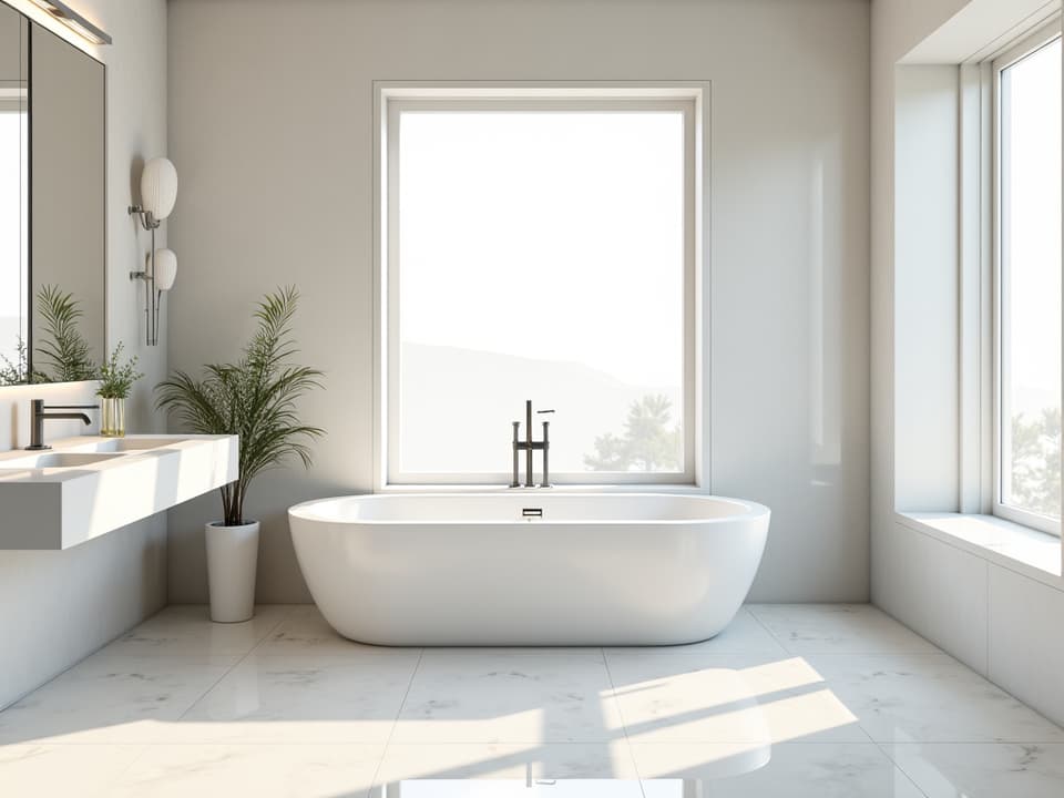 Luxury Master Bathroom with Reinforced Flooring and Wall Relocation