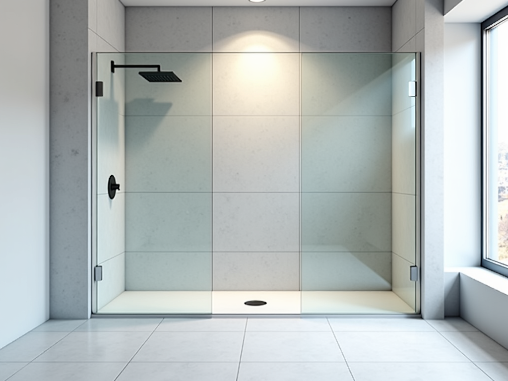 After photo of a tub to shower conversion in Canyon Lake accessible bathroom