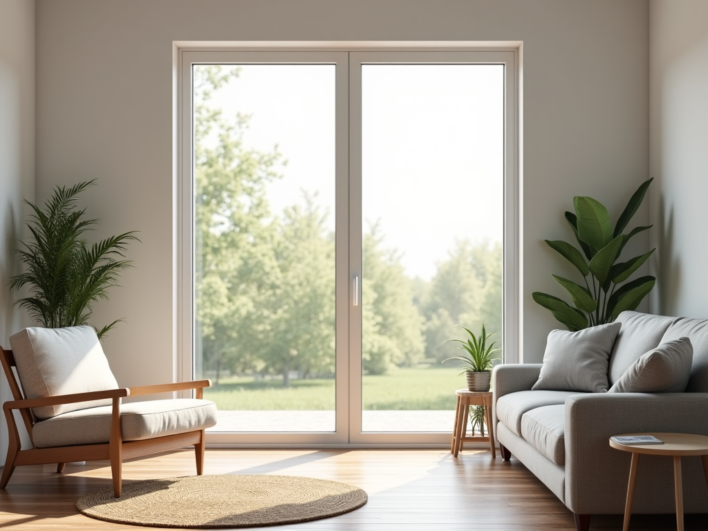 home with new energy efficient window