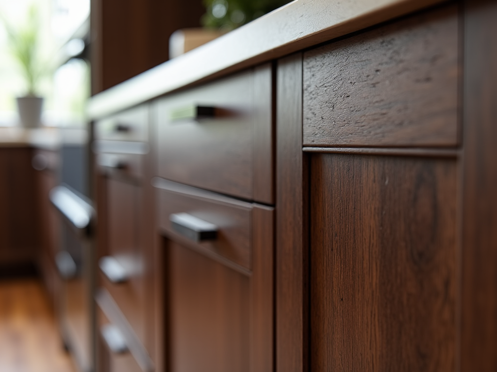 Before and after kitchen cabinet refacing in San Antonio