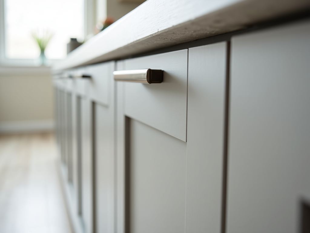 Stylish kitchen with newly refaced cabinets highlighting a successful renovation in San Antonio