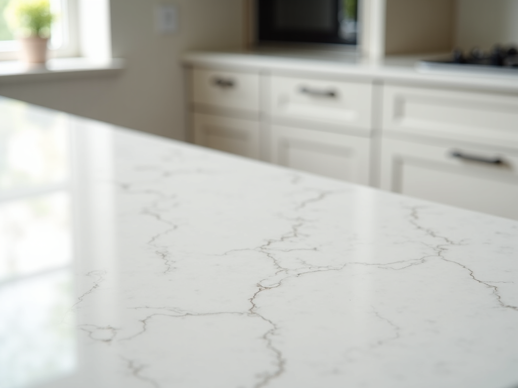 modern kitchen with quartz countertops