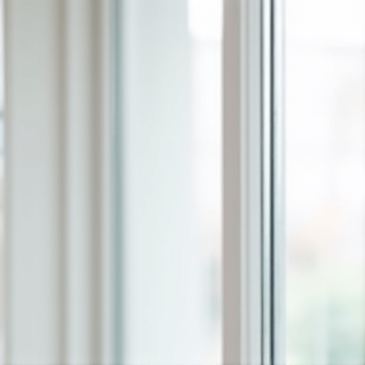 residential building exterior with clear vinyl windows